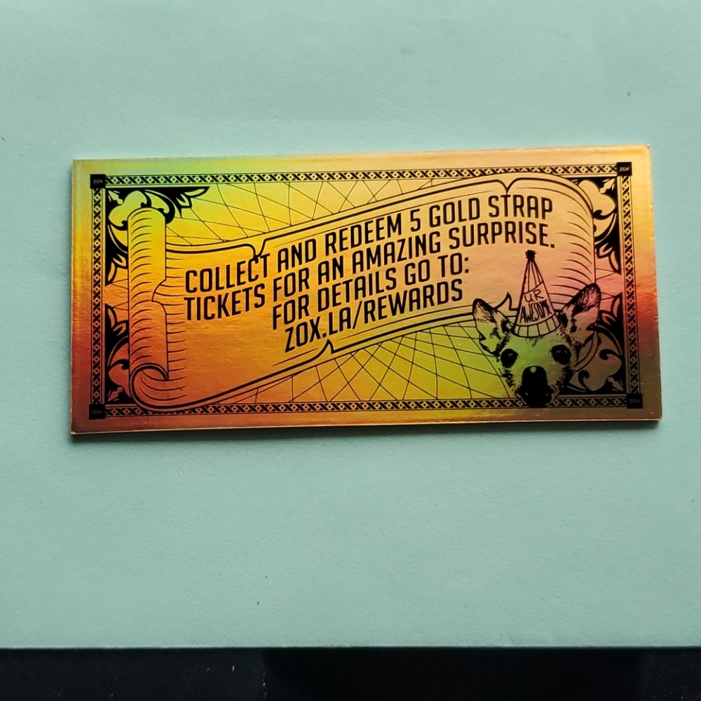 Zox Gold Bar 5 RARE Tickets - Picture 3 of 4